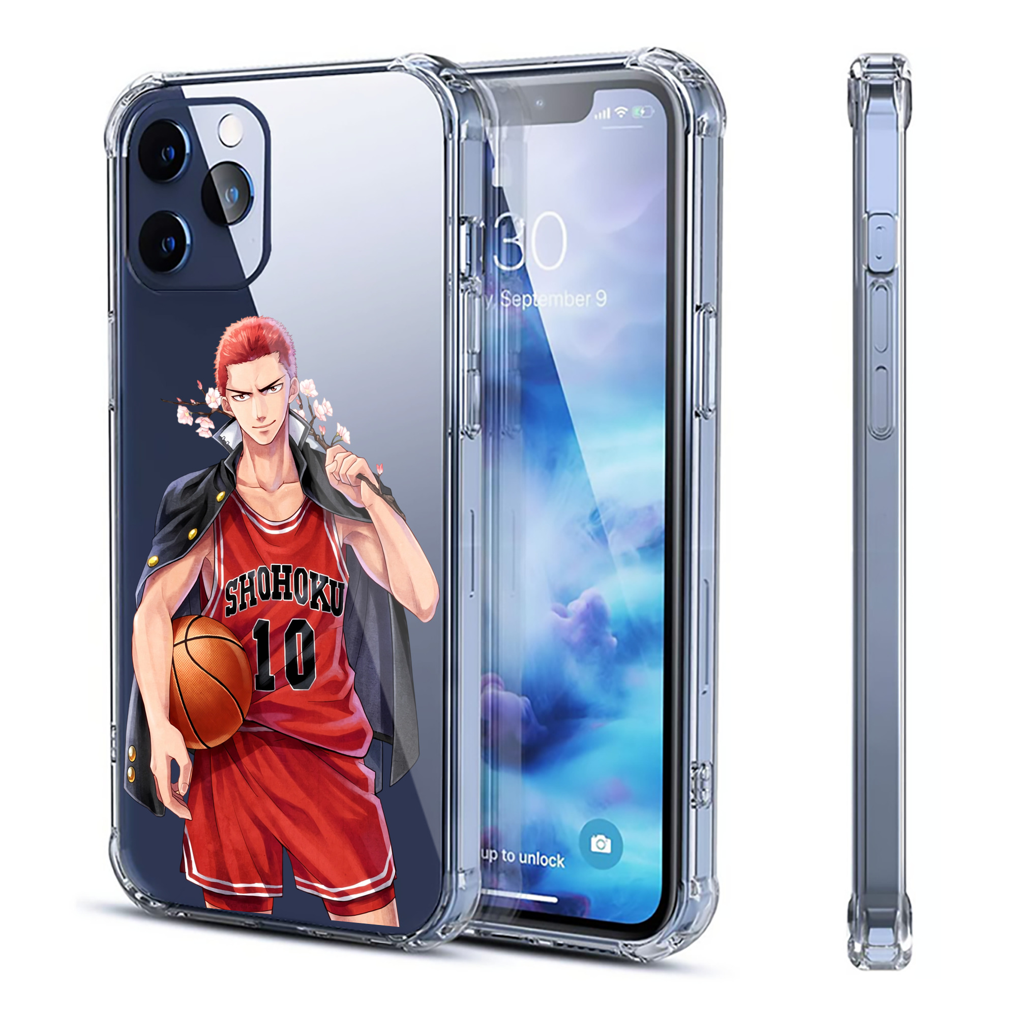 （画像用） SLAM DUNK／スラムダンク 【iPhone 12シリーズ対応】透明スマホケース（クリアソフトケース）